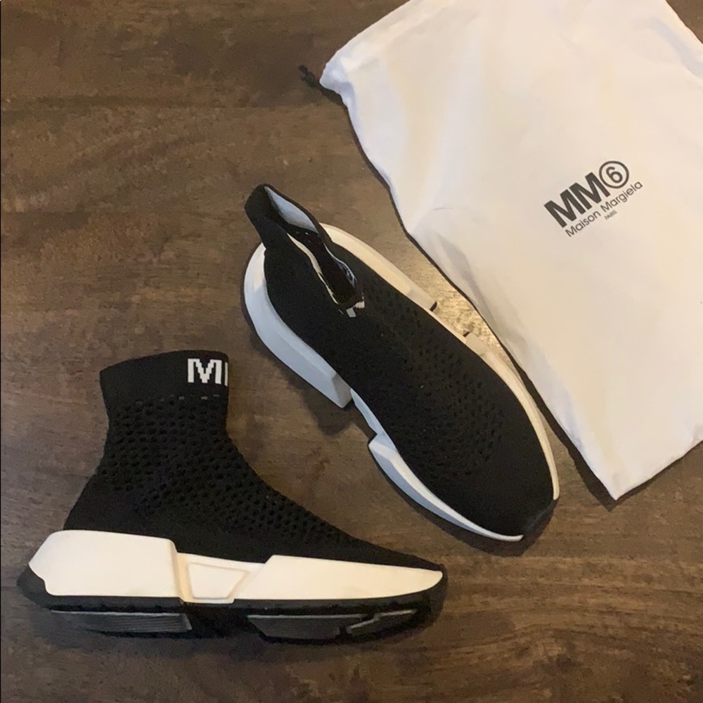 MM6 Maison Martin Margiela Knit Logo Sneakers